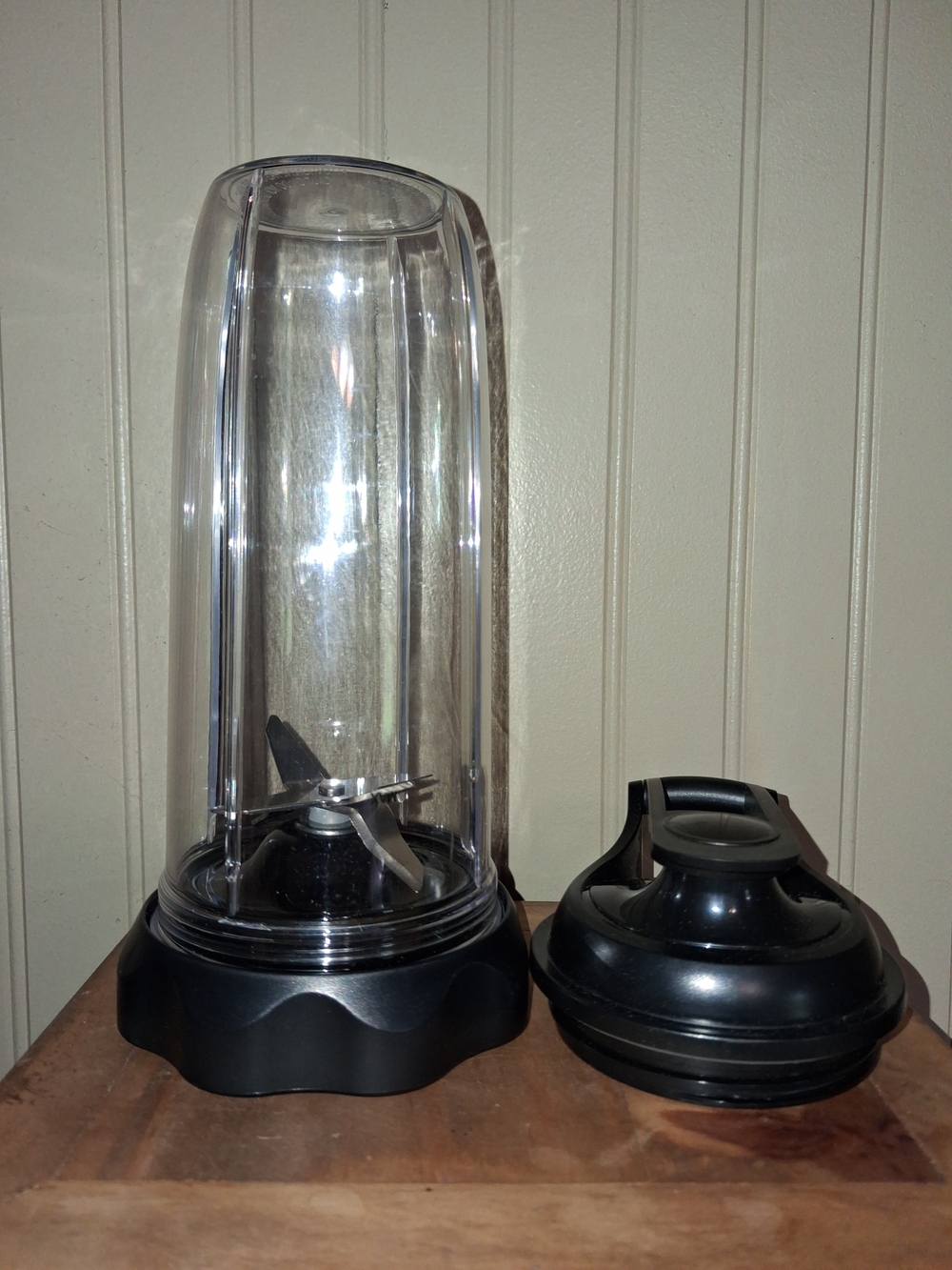 Clear and Black Personal Blender Cup Replacement - Compatible With NutriBullet